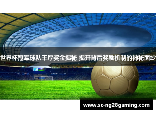 世界杯冠军球队丰厚奖金揭秘 揭开背后奖励机制的神秘面纱