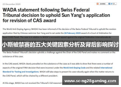 小斯被禁赛的五大关键因素分析及背后影响探讨