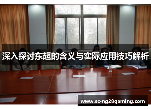 深入探讨东超的含义与实际应用技巧解析 深入探讨东超的含义与实际应用技巧解析